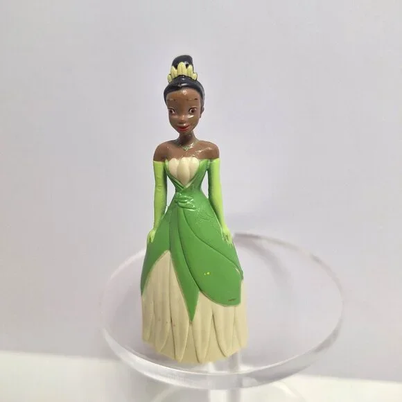 Disney Princess Tiana 2.75" Figure Green Dress Cake Topper Plastic - Picture 6 of 8